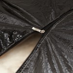 vidaXL Geantă depozitare perne grădină, negru 150x75x75 cm polietilenă