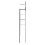 vidaXL Arcade de grădină, 2 buc, negru, 120x38x260 cm, oțel vidaXL Arcade de grădină, 2 buc, negru, 120x38x260 cm, oțel
