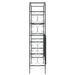 vidaXL Arcadă de grădină cu poartă, negru, 108x45x235 cm oțel vidaXL Arcadă de grădină cu poartă, negru, 108x45x235 cm oțel