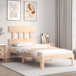 vidaXL Cadru de pat fără saltea, 90x200 cm, lemn masiv pin vidaXL Cadru de pat fără saltea, 90x200 cm, lemn masiv pin