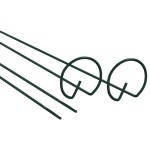 vidaXL Țăruși plante de grădină, 20 buc., verde închis, 40 cm, oțel