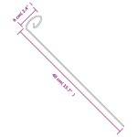 vidaXL Țăruși plante de grădină, 20 buc., verde închis, 40 cm, oțel