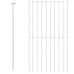 vidaXL Țăruși plante de grădină, 20 buc., verde închis, 91 cm, oțel