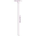 vidaXL Țăruși pentru plante de grădină, 20 buc., negru, 61 cm, oțel vidaXL Țăruși pentru plante de grădină, 20 buc., negru, 61 cm, oțel
