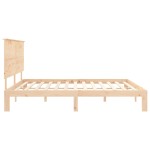 vidaXL Cadru de pat cu tăblie Super King Size, lemn masiv vidaXL Cadru de pat cu tăblie Super King Size, lemn masiv