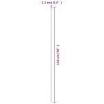 vidaXL Țăruși pentru plante de grădină, 30 buc., verde, 150 cm, oțel vidaXL Țăruși pentru plante de grădină, 30 buc., verde, 150 cm, oțel