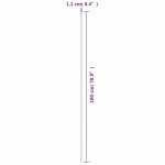 vidaXL Țăruși pentru plante de grădină, 30 buc., verde, 180 cm, oțel vidaXL Țăruși pentru plante de grădină, 30 buc., verde, 180 cm, oțel