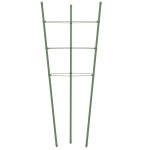 vidaXL Suport plante de grădină cu 3 inele, 5 buc, verde, 60 cm, oțel vidaXL Suport plante de grădină cu 3 inele, 5 buc, verde, 60 cm, oțel