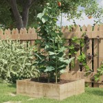 vidaXL Suport plante de grădină cu 3 inele, 5 buc, verde, 45 cm, oțel vidaXL Suport plante de grădină cu 3 inele, 5 buc, verde, 45 cm, oțel