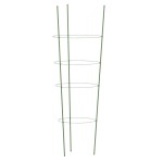 vidaXL Suport plante de grădină cu 4 inele, 5 buc, verde, 45 cm, oțel vidaXL Suport plante de grădină cu 4 inele, 5 buc, verde, 45 cm, oțel