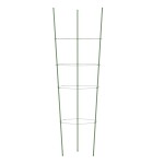 vidaXL Suport plante de grădină cu 4 inele, 5 buc, verde, 45 cm, oțel vidaXL Suport plante de grădină cu 4 inele, 5 buc, verde, 45 cm, oțel