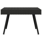 vidaXL Masă laterală pliantă, negru, 60x40x38 cm, poliratan vidaXL Masă laterală pliantă, negru, 60x40x38 cm, poliratan