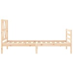 vidaXL Cadru de pat cu tăblie, 90x200 cm, lemn masiv vidaXL Cadru de pat cu tăblie, 90x200 cm, lemn masiv