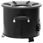 vidaXL Aragaz cu lemne pentru camping, negru, 36x26x22,5 cm, metal vidaXL Aragaz cu lemne pentru camping, negru, 36x26x22,5 cm, metal
