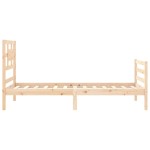 vidaXL Cadru de pat cu tăblie, 90x200 cm, lemn masiv vidaXL Cadru de pat cu tăblie, 90x200 cm, lemn masiv