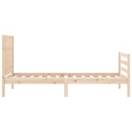 vidaXL Cadru de pat cu tăblie, 90x200 cm, lemn masiv vidaXL Cadru de pat cu tăblie, 90x200 cm, lemn masiv