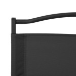 vidaXL Scaune de camping, 2 buc., negru, 54x55x78 cm, țesătură Oxford