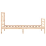 vidaXL Cadru de pat cu tăblie, 90x200 cm, lemn masiv vidaXL Cadru de pat cu tăblie, 90x200 cm, lemn masiv