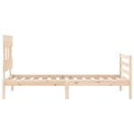 vidaXL Cadru de pat cu tăblie, 90x200 cm, lemn masiv vidaXL Cadru de pat cu tăblie, 90x200 cm, lemn masiv