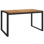 vidaXL Masă grădină picioare formă de U 140x80x75 cm lemn masiv acacia vidaXL Masă grădină picioare formă de U 140x80x75 cm lemn masiv acacia