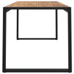 vidaXL Masă grădină picioare formă de U 140x80x75 cm lemn masiv acacia vidaXL Masă grădină picioare formă de U 140x80x75 cm lemn masiv acacia