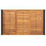 vidaXL Masă grădină picioare formă de U 140x80x75 cm lemn masiv acacia vidaXL Masă grădină picioare formă de U 140x80x75 cm lemn masiv acacia