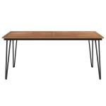 vidaXL Masă grădină picioare formă ac de păr 180x90x75 cm, lemn acacia