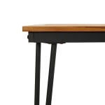 vidaXL Masă grădină picioare formă ac de păr 180x90x75 cm, lemn acacia