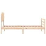 vidaXL Cadru de pat cu tăblie, 90x200 cm, lemn masiv vidaXL Cadru de pat cu tăblie, 90x200 cm, lemn masiv
