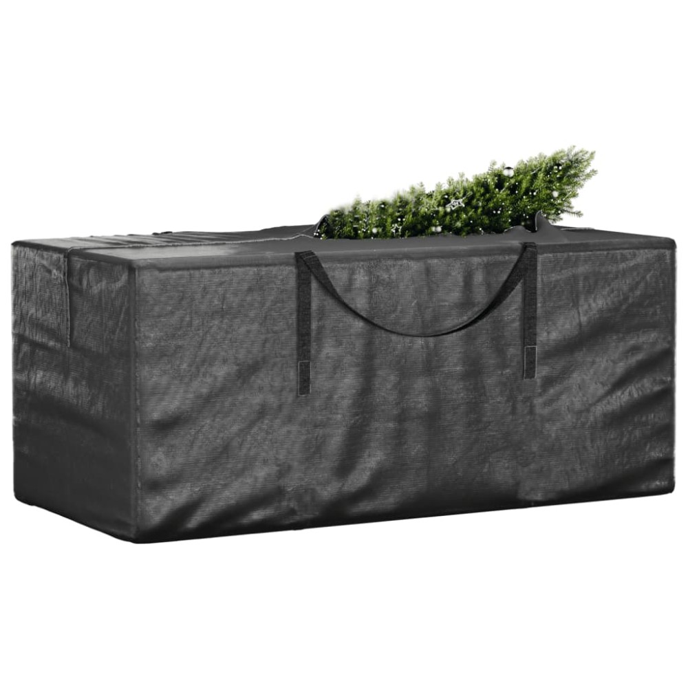 vidaXL Geantă depozitare brad de Crăciun negru 150x75x75cm polietilenă
