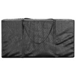 vidaXL Geantă depozitare brad de Crăciun negru 150x75x75cm polietilenă