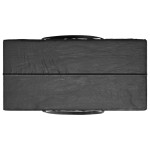 vidaXL Geantă depozitare brad de Crăciun negru 150x75x75cm polietilenă