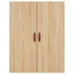 vidaXL Dulapuri montate pe perete, 2 buc, stejar sonoma, 69,5x34x90 cm
