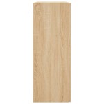 vidaXL Dulapuri montate pe perete, 2 buc, stejar sonoma, 69,5x34x90 cm