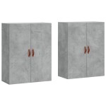 vidaXL Dulap cu montaj pe perete, 2 buc, gri beton, 69,5x34x90 cm vidaXL Dulap cu montaj pe perete, 2 buc, gri beton, 69,5x34x90 cm