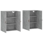 vidaXL Dulap cu montaj pe perete, 2 buc, gri beton, 69,5x34x90 cm vidaXL Dulap cu montaj pe perete, 2 buc, gri beton, 69,5x34x90 cm