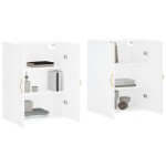vidaXL Dulapuri cu montaj pe perete, 2 buc, alb, 69,5x34x90 cm