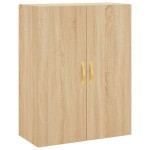 vidaXL Dulapuri montate pe perete, 2 buc, stejar sonoma, 69,5x34x90 cm