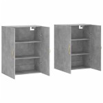 vidaXL Dulap cu montaj pe perete, 2 buc, gri beton, 69,5x34x90 cm vidaXL Dulap cu montaj pe perete, 2 buc, gri beton, 69,5x34x90 cm