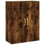vidaXL Dulapuri montate pe perete, 2 buc, stejar afumat, 69,5x34x90 cm