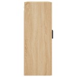 vidaXL Dulapuri montate pe perete, 2 buc, stejar sonoma, 69,5x34x90 cm