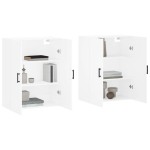 vidaXL Dulapuri cu montaj pe perete, 2 buc, alb, 69,5x34x90 cm