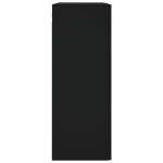 vidaXL Dulapuri cu montaj pe perete, 2 buc, negru, 69,5x34x90 cm