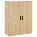 vidaXL Dulapuri montate pe perete, 2 buc, stejar sonoma, 69,5x34x90 cm