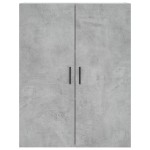 vidaXL Dulap cu montaj pe perete, 2 buc, gri beton, 69,5x34x90 cm