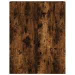 vidaXL Dulapuri montate pe perete, 2 buc, stejar afumat, 69,5x34x90 cm