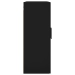 vidaXL Dulapuri cu montaj pe perete, 2 buc, negru, 69,5x34x90 cm