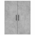 vidaXL Dulap cu montaj pe perete, 2 buc, gri beton, 69,5x34x90 cm