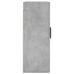 vidaXL Dulap cu montaj pe perete, 2 buc, gri beton, 69,5x34x90 cm