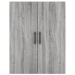 vidaXL Dulapuri montate pe perete, 2 buc, gri sonoma, 69,5x34x90 cm